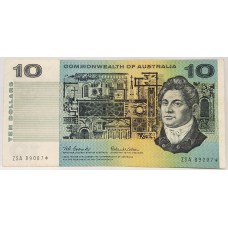 AUSTRALIA 1966 . TEN 10 DOLLARS BANKNOTE . COOMBS/WILSON . STARNOTE . FIRST PREFIX ZSA